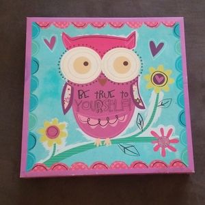Girls owl wall decor